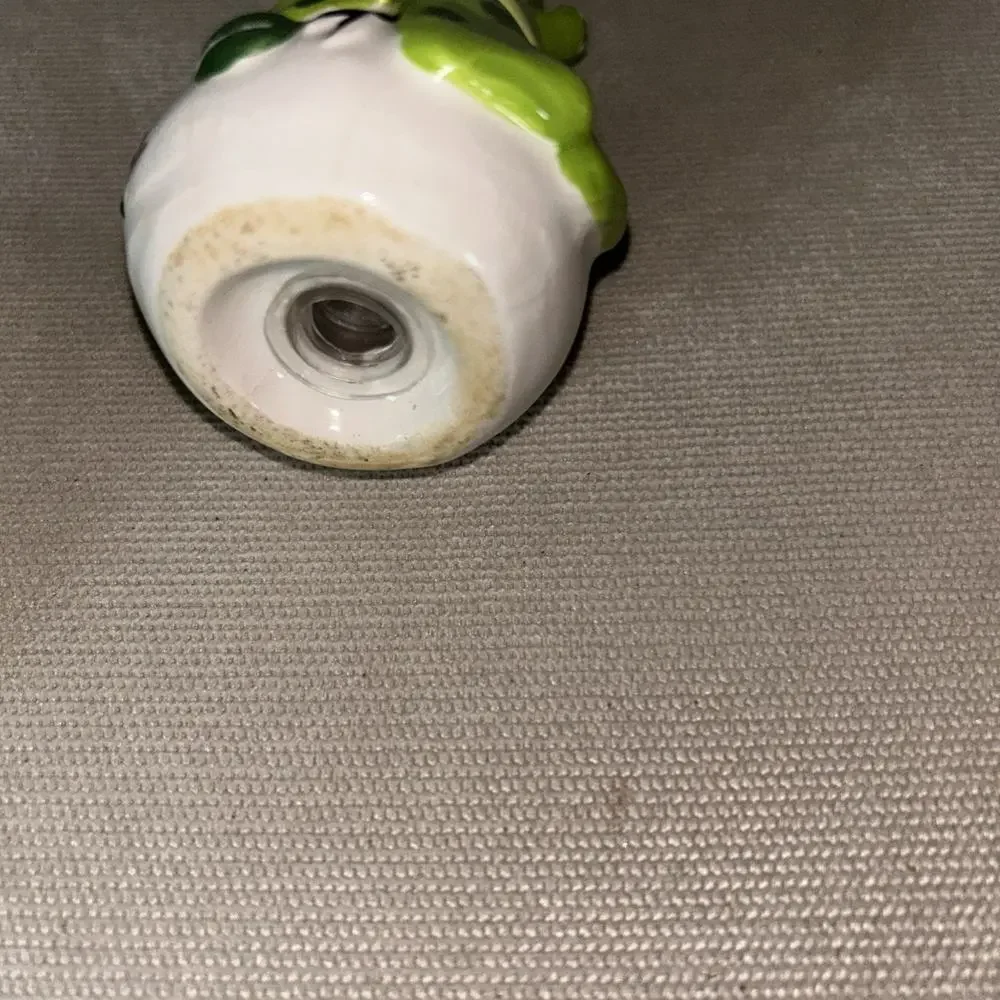 Three piece snowman salt and pepper shakers
